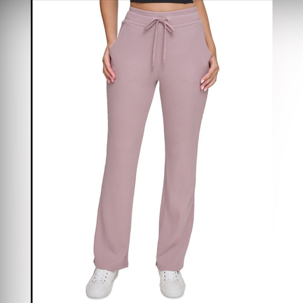 Calvin Klein thermal flare leg pants